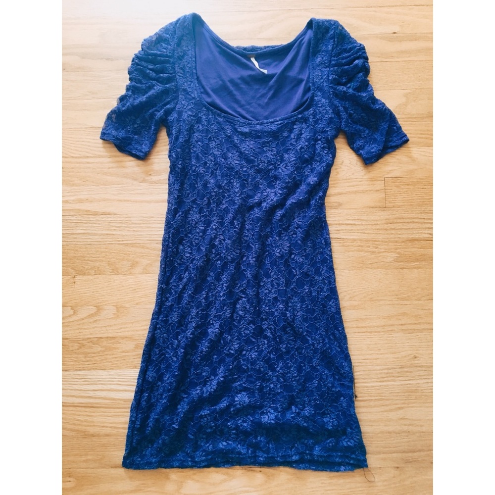 Free People l Blue Lace Dress